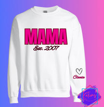 Load image into Gallery viewer, Custom Mama Sweatshirt