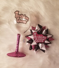 Load image into Gallery viewer, Birthday Pin & Glass