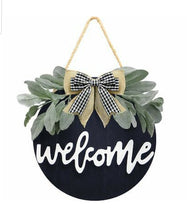 Load image into Gallery viewer, Welcome Wooden Door Hanger