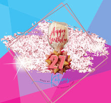 Load image into Gallery viewer, Birthday Pin & Glass